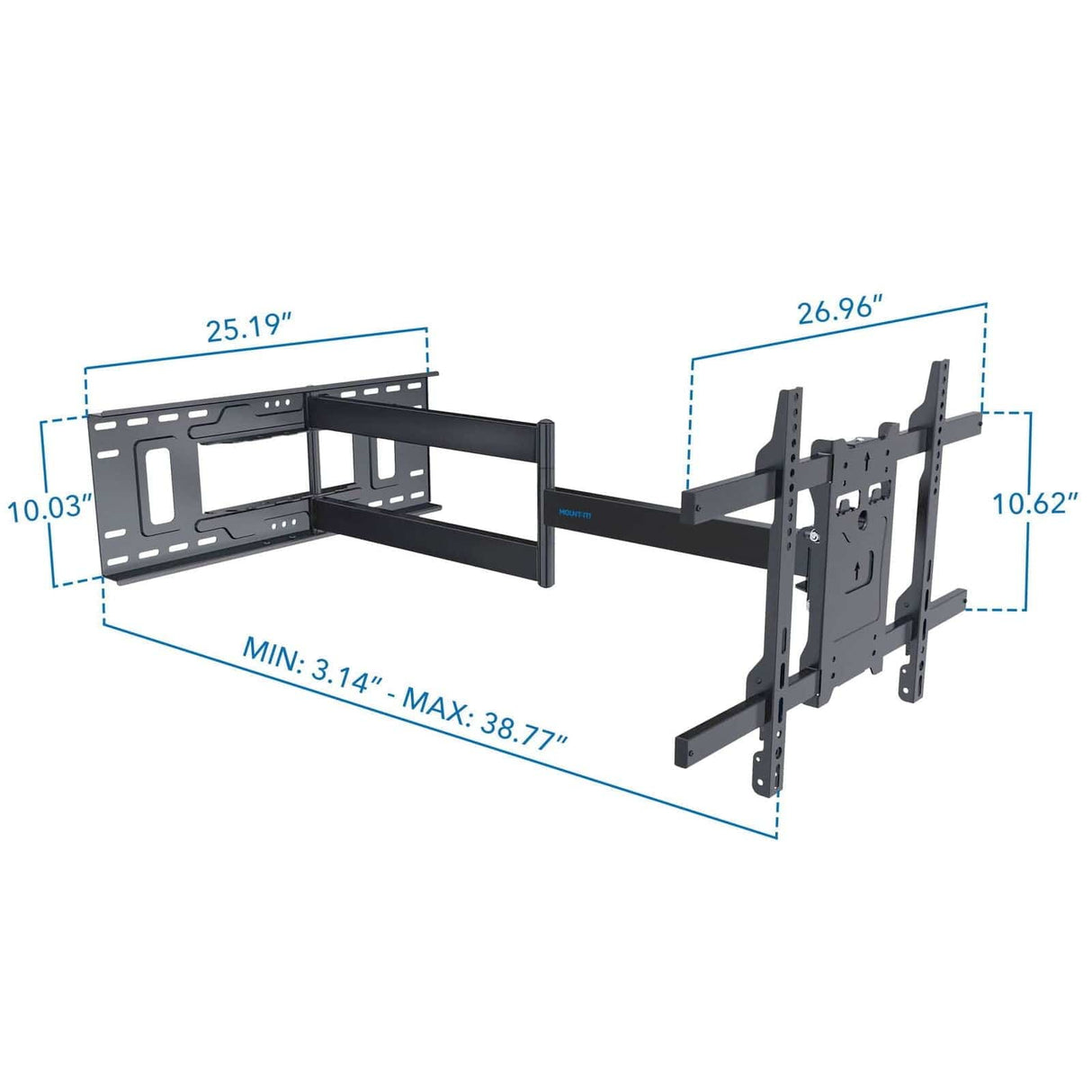 Full Motion TV Wall Mount with Extra Long Extension TV Mount - Full Motion TV Wall Mount with Extra Long Extension - Mount-It! - MI-397