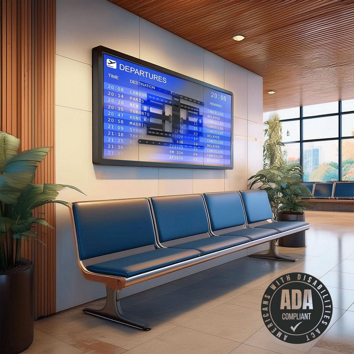 Full Motion TV Wall Mount with Ultra-Slim Profile TV Mount - Full Motion TV Wall Mount with Ultra-Slim Profile - Mount-It! - MI-309