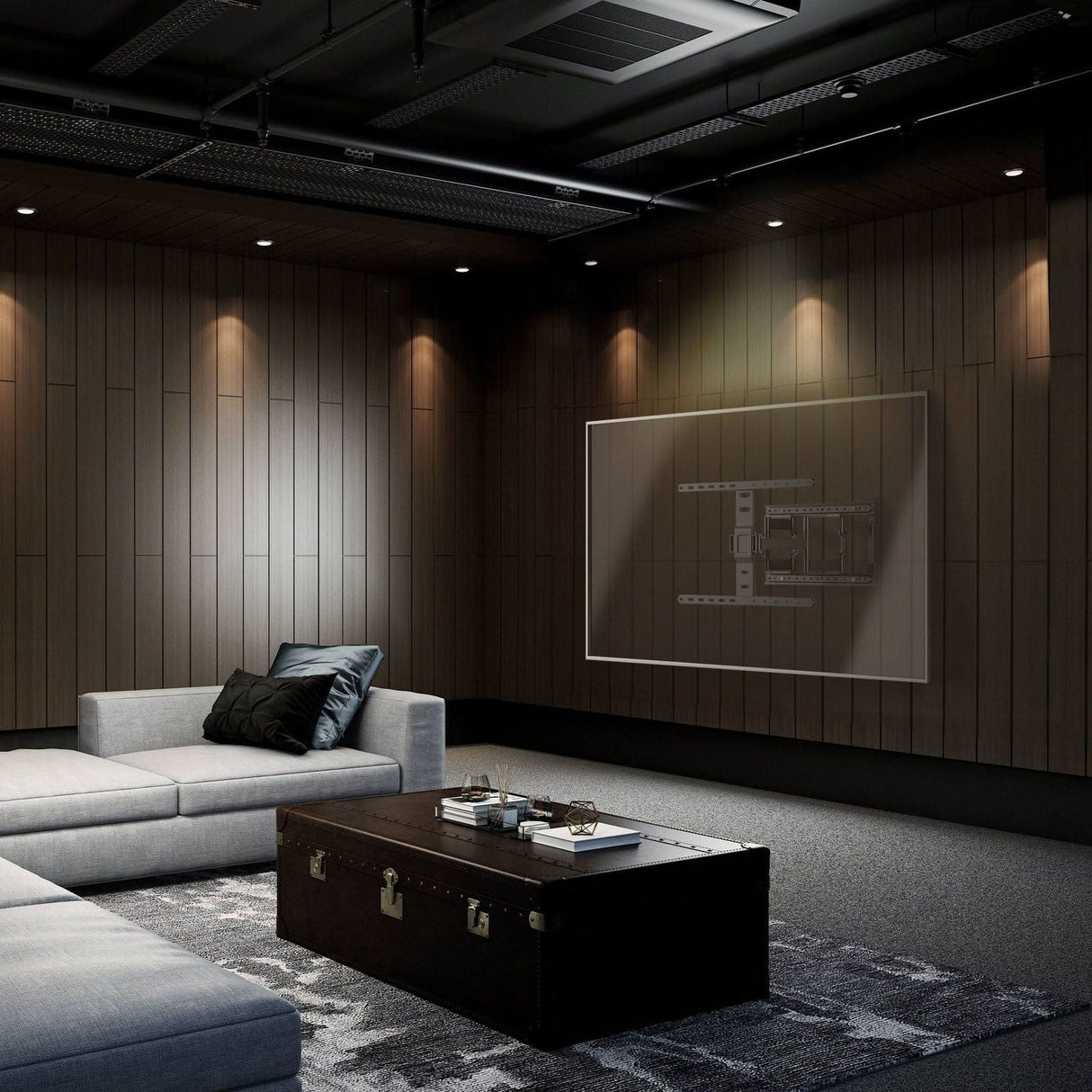 Full Motion TV Wall Mount with Ultra-Slim Profile TV Mount - Full Motion TV Wall Mount with Ultra-Slim Profile - Mount-It! - MI-309