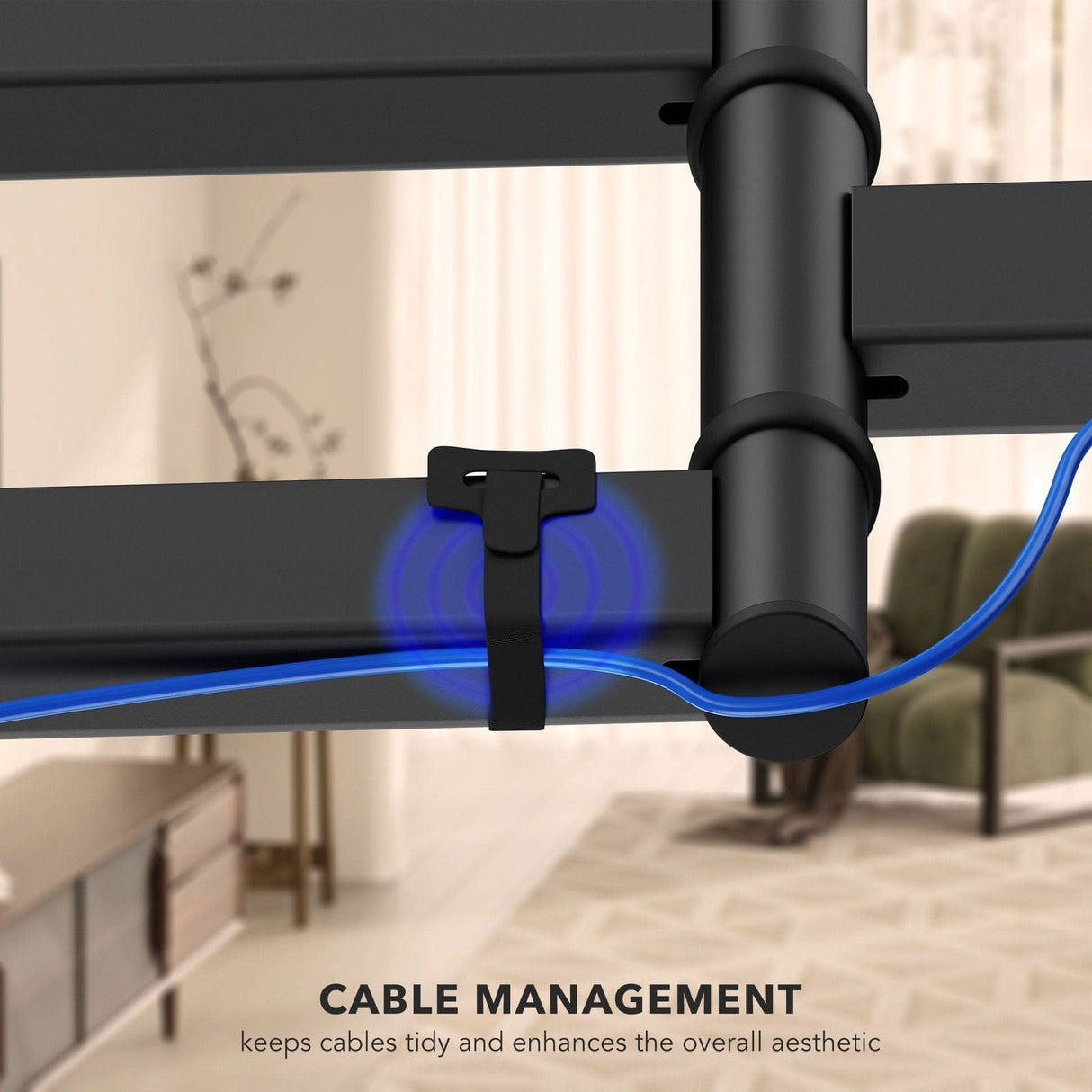 Full Motion TV Wall Mount with Ultra-Slim Profile TV Mount - Full Motion TV Wall Mount with Ultra-Slim Profile - Mount-It! - MI-309