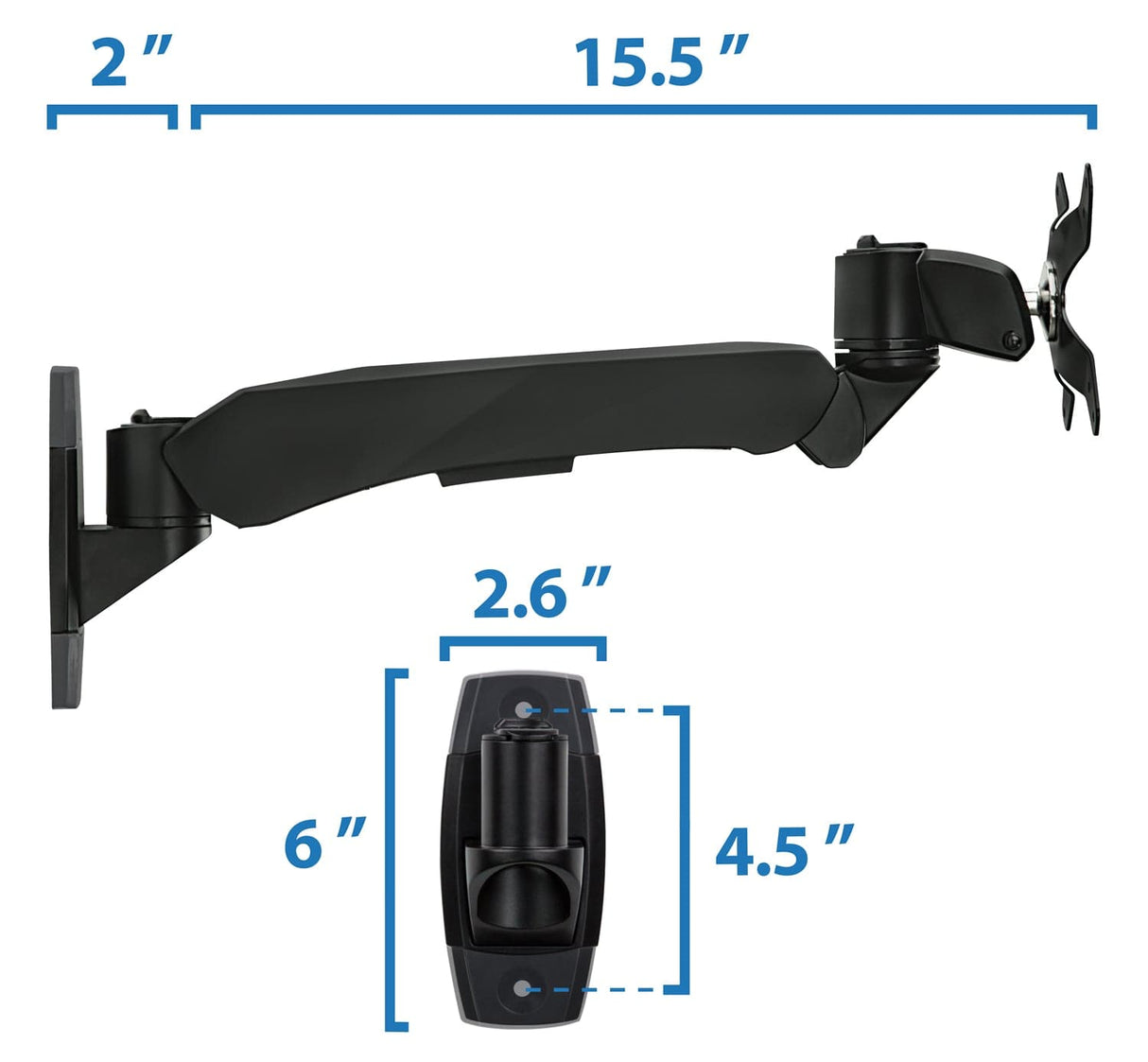 Fully Adjustable Monitor Wall Mount Monitor Mount - Fully Adjustable Monitor Wall Mount - Mount-It! -