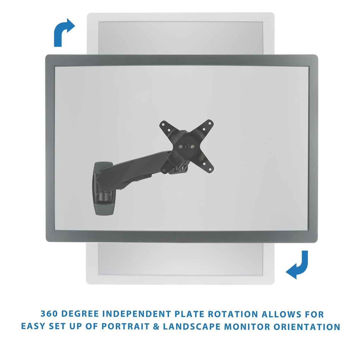 Fully Adjustable Monitor Wall Mount Monitor Mount - Fully Adjustable Monitor Wall Mount - Mount-It! -