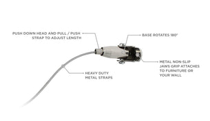 TV Accessories - Furniture Child Safety Straps - Mount-It! - MI-351 TV Accessories - Furniture Child Safety Straps - Mount-It! - MI-351