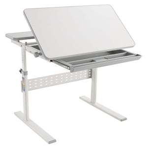 Grey Children's Desks - Height Adjustable Kid's Desk for Children K-12 - Mount-It! - MI-10204 Grey Children's Desks - Height Adjustable Kid's Desk for Children K-12 - Mount-It! - MI-10204