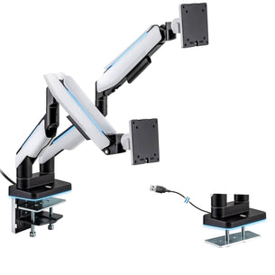 Monitor Mount - Heavy Duty Dual Monitor Arm For Screens Up To 35" - Mount-It! - MI-4882 Monitor Mount - Heavy Duty Dual Monitor Arm For Screens Up To 35" - Mount-It! - MI-4882