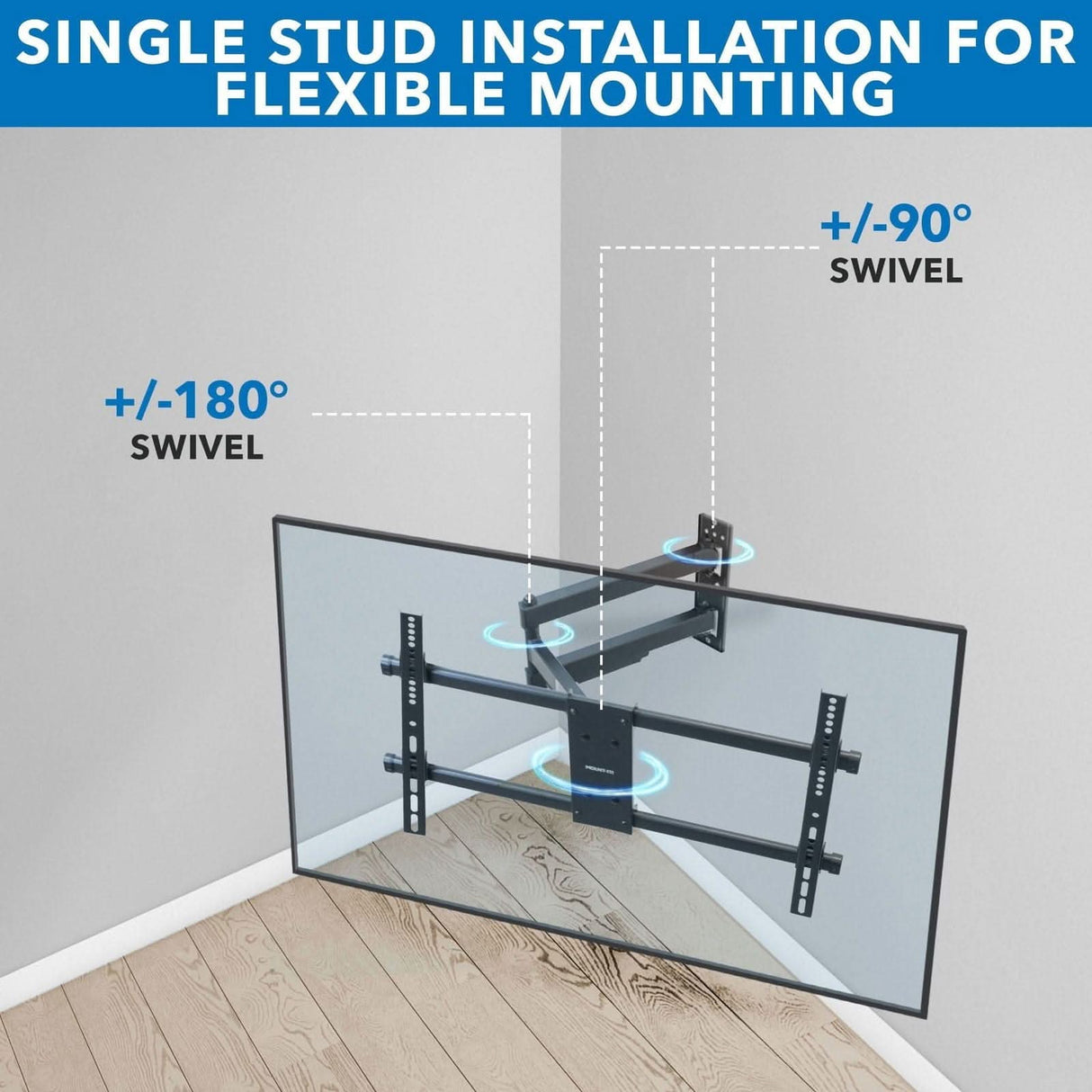 TV Mount - Heavy Duty Full Motion TV Wall Mount - Mount-It! - MI-14003