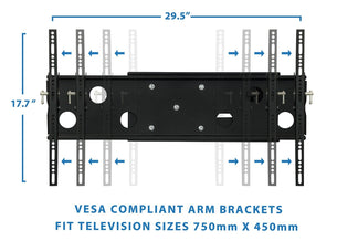 TV Mount - Heavy Duty Low Profile Full Motion TV Wall Mount with Long Extension - Mount-It! - MI-326B TV Mount - Heavy Duty Low Profile Full Motion TV Wall Mount with Long Extension - Mount-It! - MI-326B