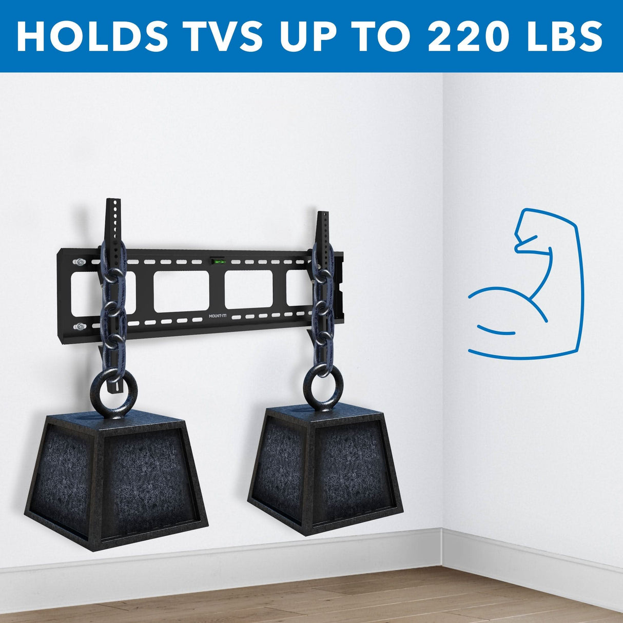 TV Mount - Heavy-Duty Tilt TV Wall Mount - Mount-It! - MI-318L