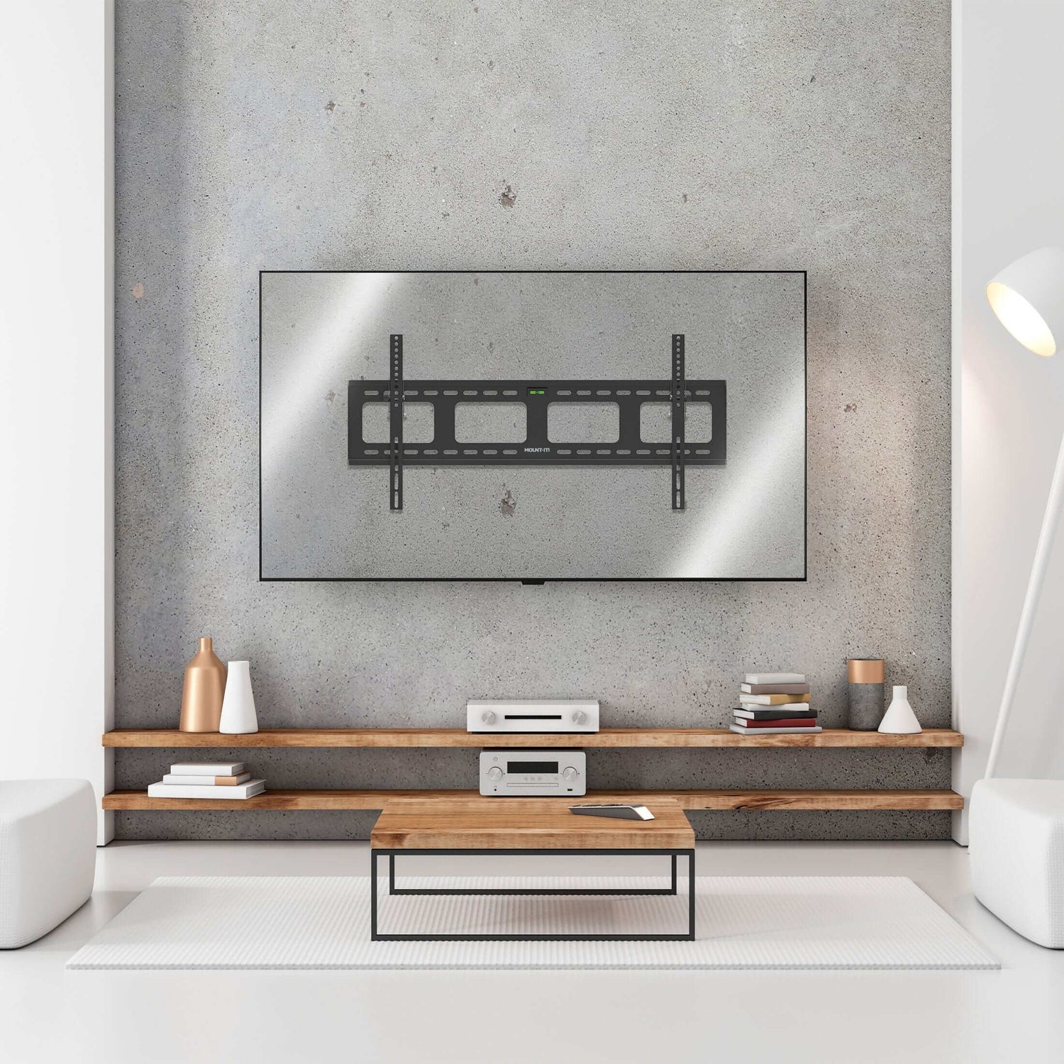 TV Mount - Heavy-Duty Tilt TV Wall Mount with Slim Profile - Mount-It! - MI-318L