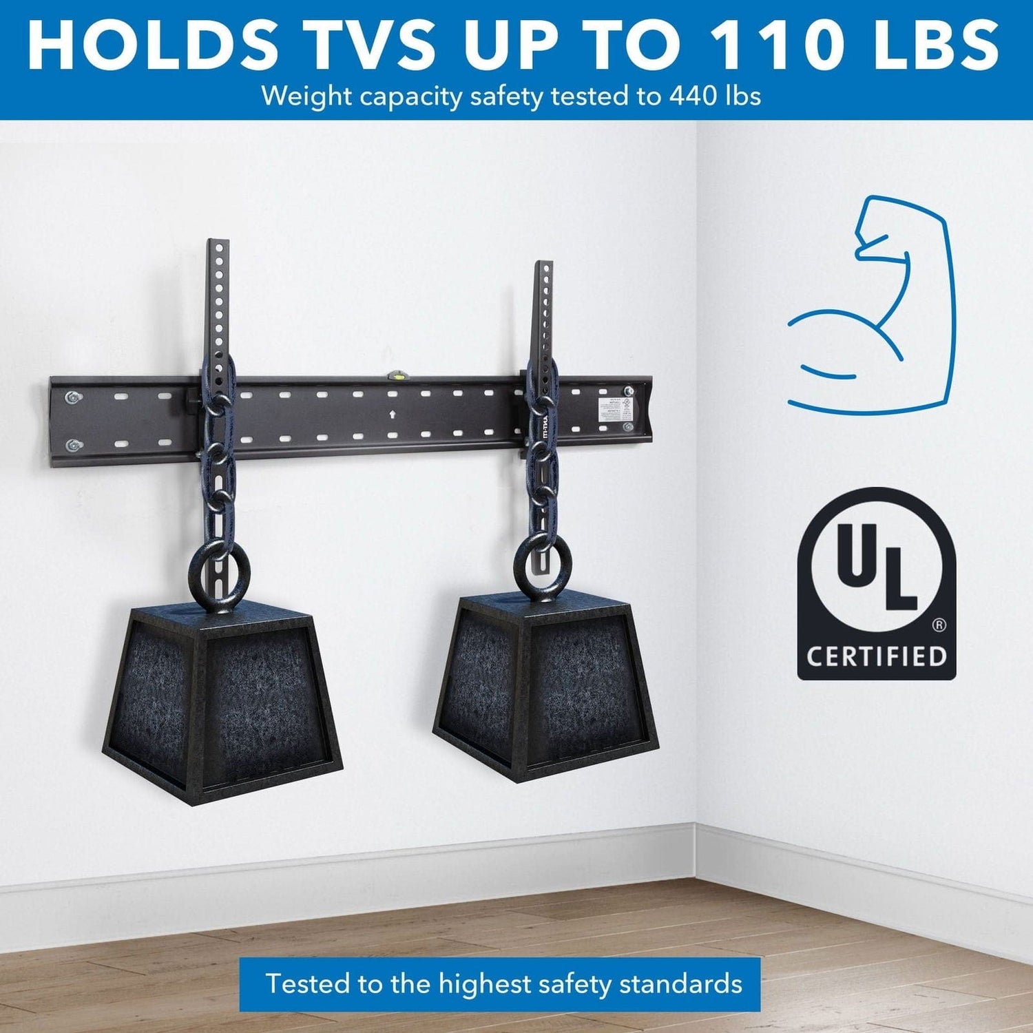 TV Mount - Heavy Duty Tilting TV Wall Mount - Mount-It! - MI-14004