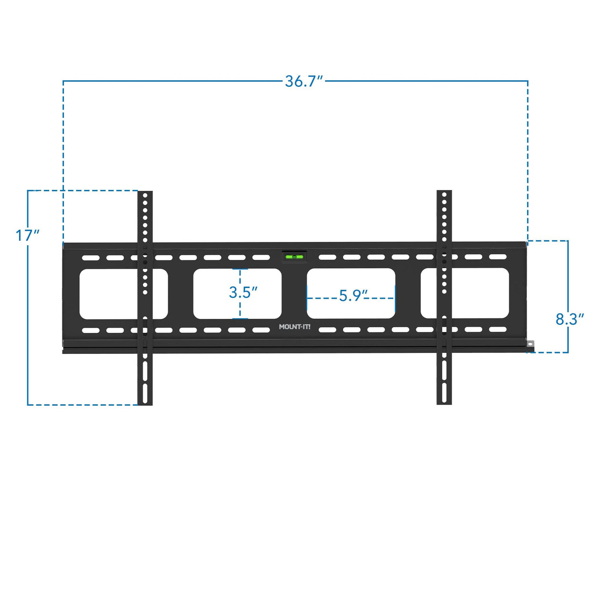 TV Mount - Heavy-Duty Ultra Low Profile TV Wall Mount with Locking Feature - Mount-It! - MI-305L