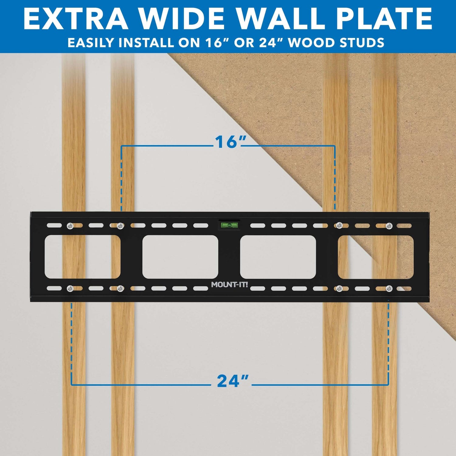 TV Mount - Heavy-Duty Ultra Low Profile TV Wall Mount with Locking Feature - Mount-It! - MI-305L