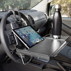 Vehicle Mount - Height Adjustable Steering Wheel and Backseat Tray - Mount-It! - MI-7314 Vehicle Mount - Height Adjustable Steering Wheel and Backseat Tray - Mount-It! - MI-7314