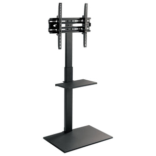 TV Stand - Height Adjustable TV Stand with Shelf - Mount-It! - MI-1877 TV Stand - Height Adjustable TV Stand with Shelf - Mount-It! - MI-1877