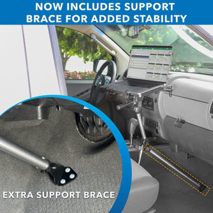 Laptop Mount - Height Adjustable Vehicle Laptop Mount - Mount-It! - MI-527 Laptop Mount - Height Adjustable Vehicle Laptop Mount - Mount-It! - MI-527