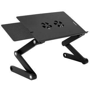 Laptop Stand - Laptop Tray w/ Cooling Fan & Mouse Pad - Mount-It! - MI-7211 Laptop Stand - Laptop Tray w/ Cooling Fan & Mouse Pad - Mount-It! - MI-7211
