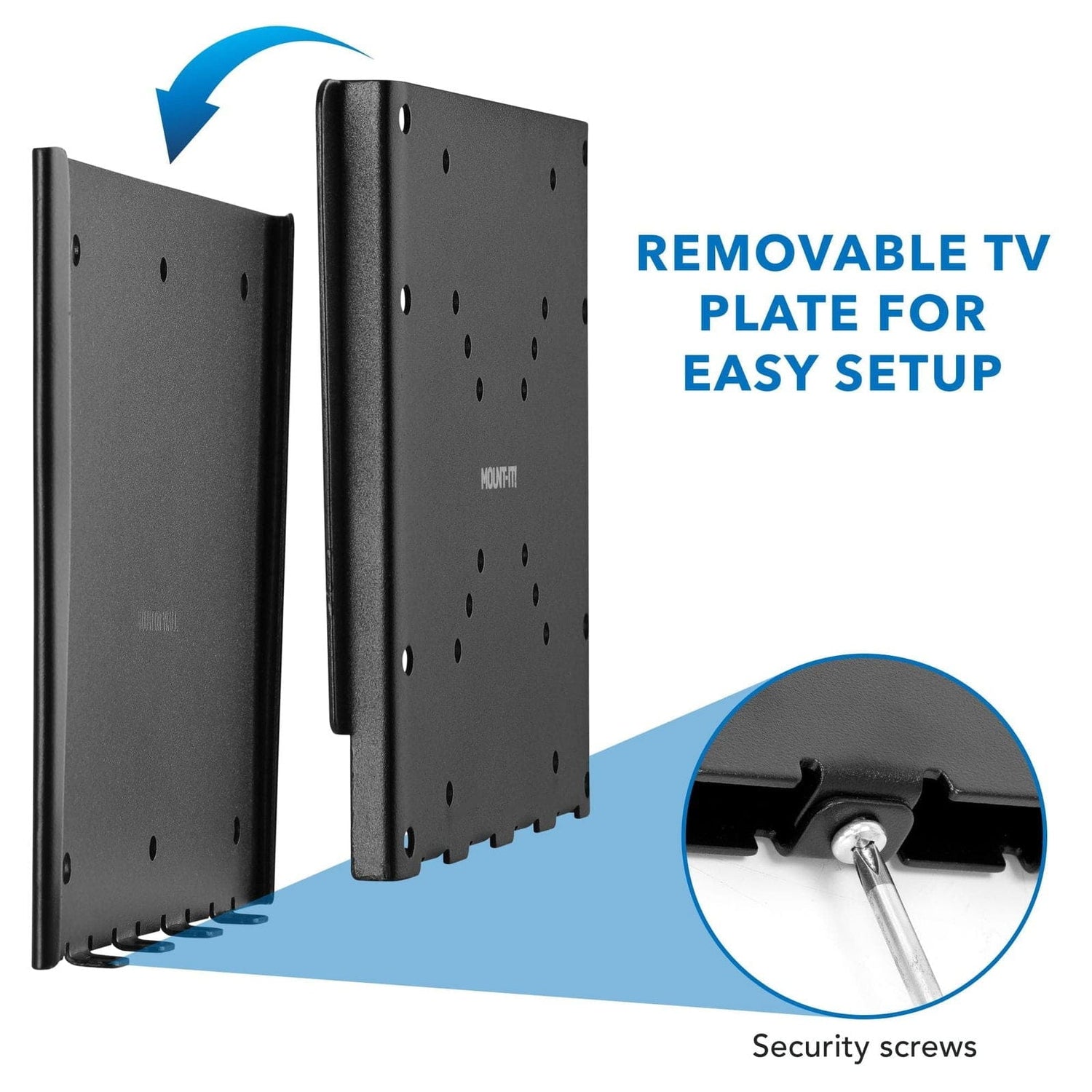 TV Mount - Low Profile Fixed TV Wall Mount - Mount-It! - MI-306
