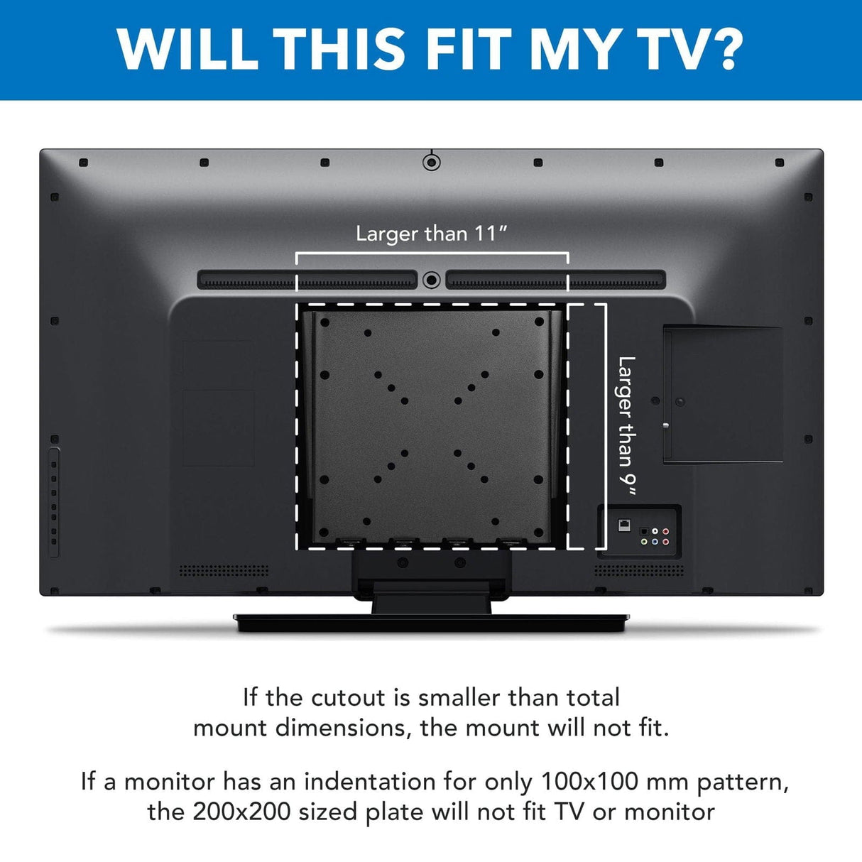 Low Profile Fixed TV Wall Mount TV Mount - Low Profile Fixed TV Wall Mount - Mount-It! - MI-306