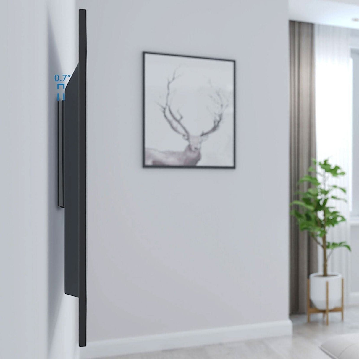 TV Mount - Low Profile Fixed TV Wall Mount - Mount-It! - MI-306
