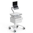MedHub Mobile Workstation with Drawers and Laptop Arm - MedHub Mobile Workstation with Drawers and Laptop Arm - Mount-It! - MI-16027