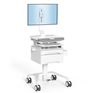 - MedHub Mobile Workstation with Drawers and Monitor Mount - Mount-It! - MI-16025 - MedHub Mobile Workstation with Drawers and Monitor Mount - Mount-It! - MI-16025