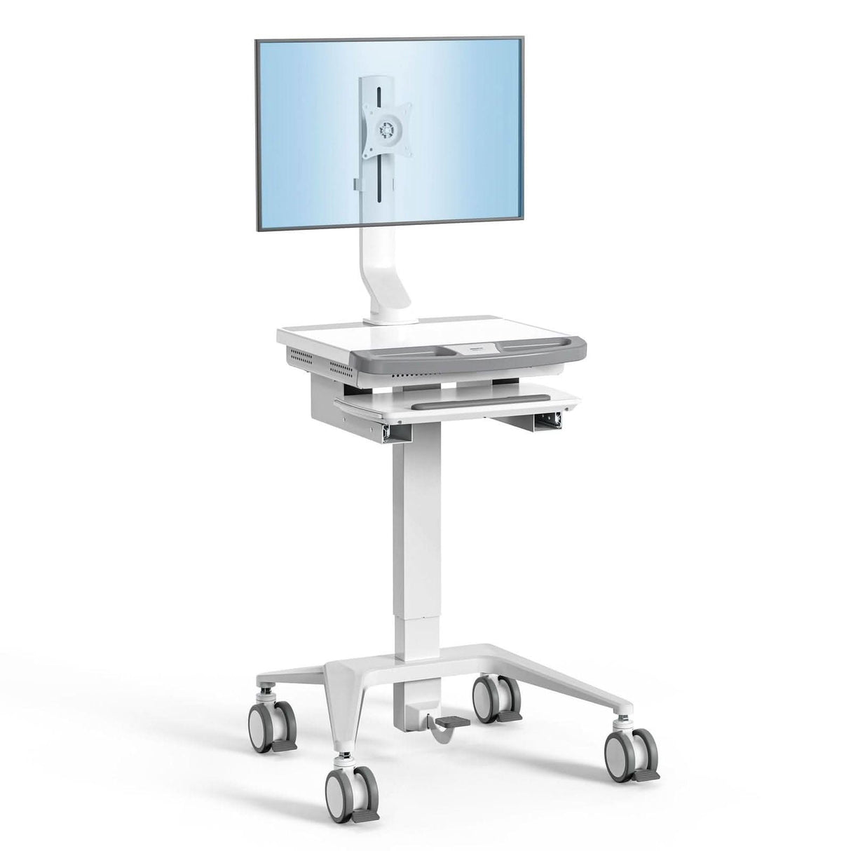 - MedHub Mobile Workstation with Monitor Mount - Mount-It! - MI-16015