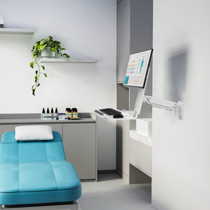 Wall Mounted Desk - MedHub Wall Workstation - Mount-It! - MI-16001 Wall Mounted Desk - MedHub Wall Workstation - Mount-It! - MI-16001