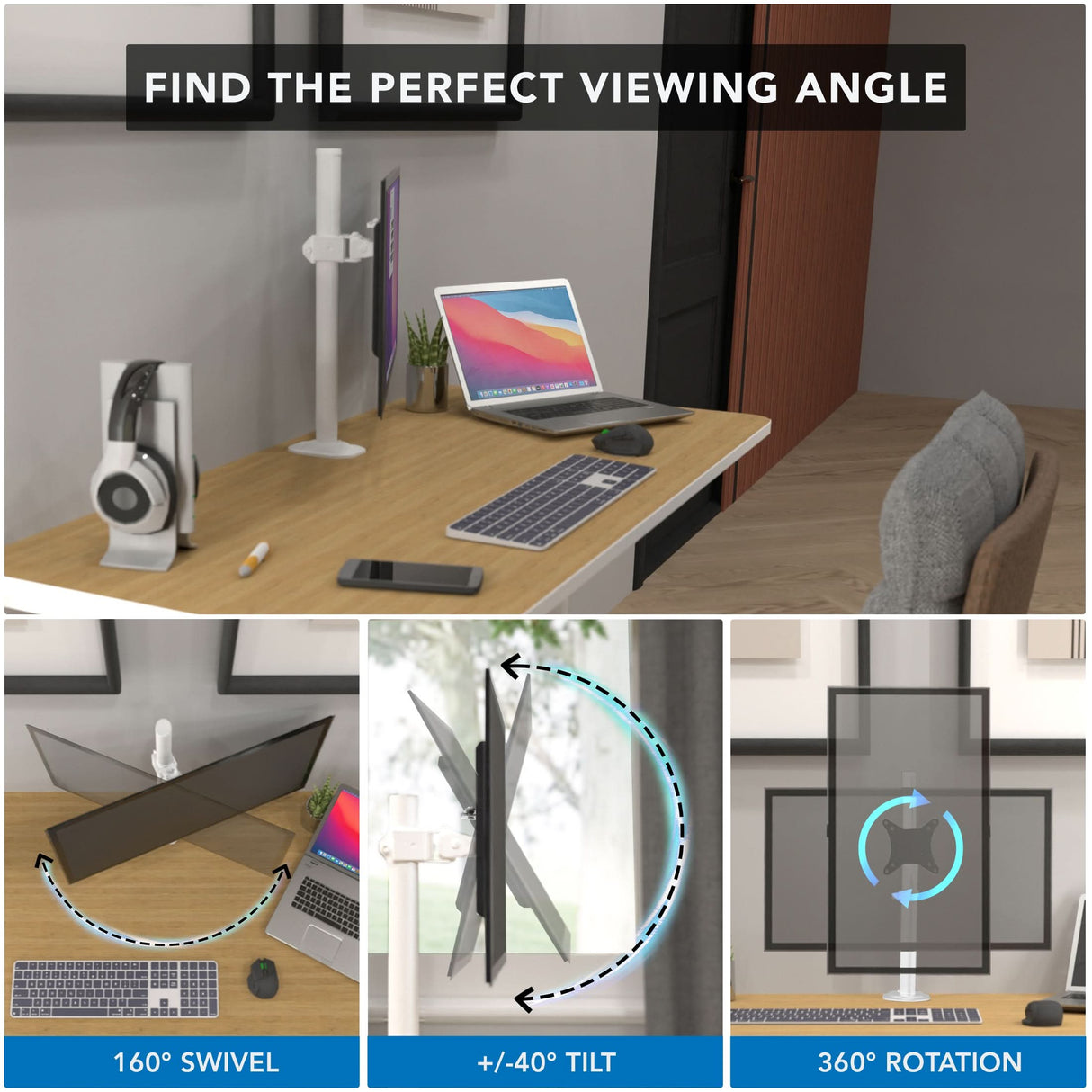 Monitor Mount - Monitor Desk Mount - Mount-It! -