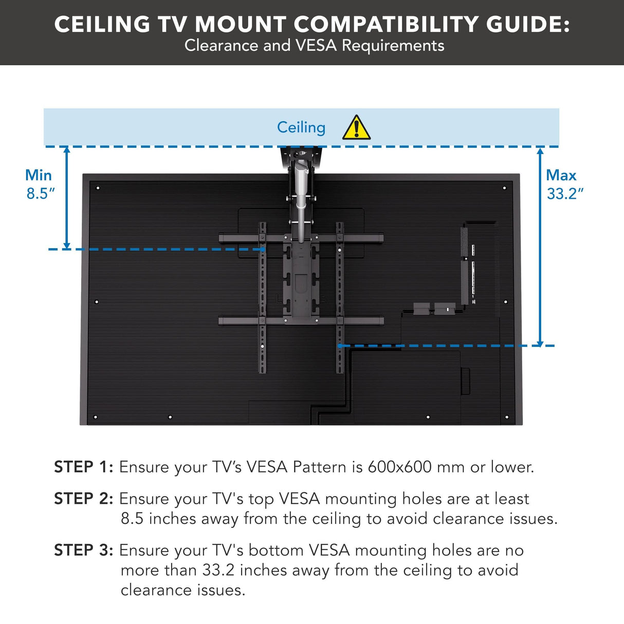 TV Mount - Motorized Ceiling TV Mount - Mount-It! -