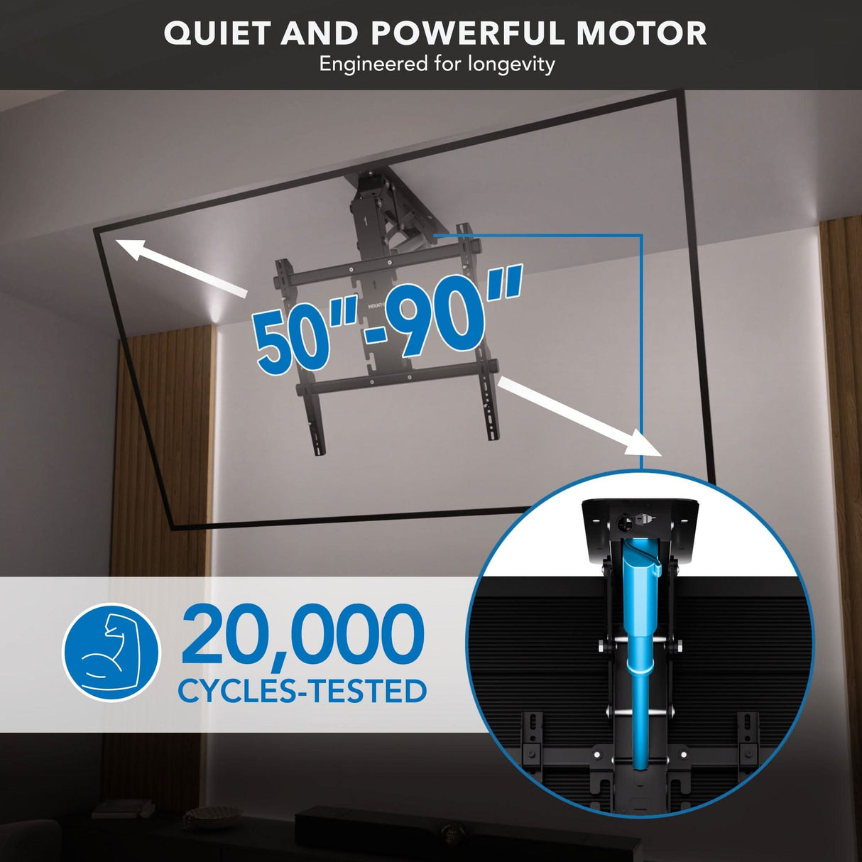 TV Mount - Motorized Ceiling TV Mount - Mount-It! -