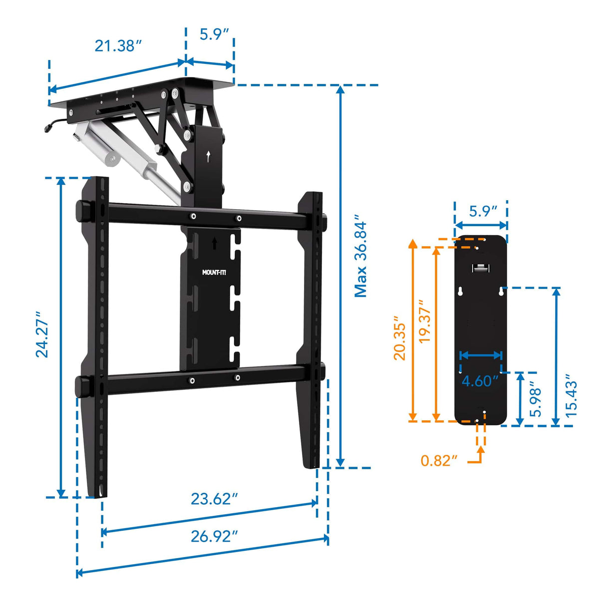 TV Mount - Motorized Ceiling TV Mount - Mount-It! -