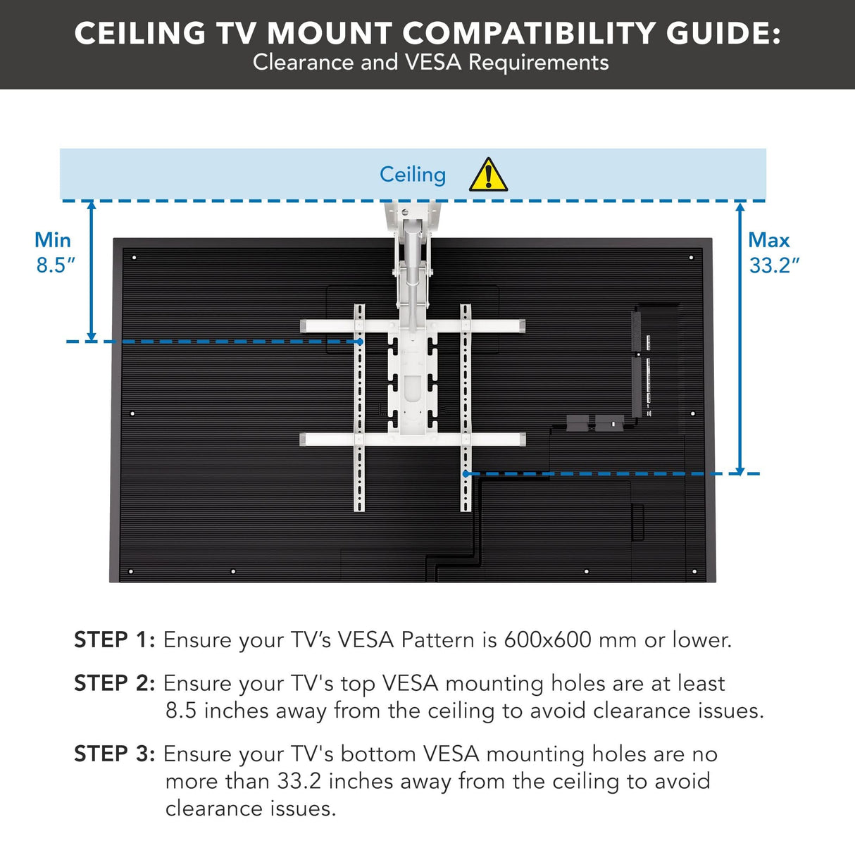 TV Mount - Motorized Ceiling TV Mount - Mount-It! -