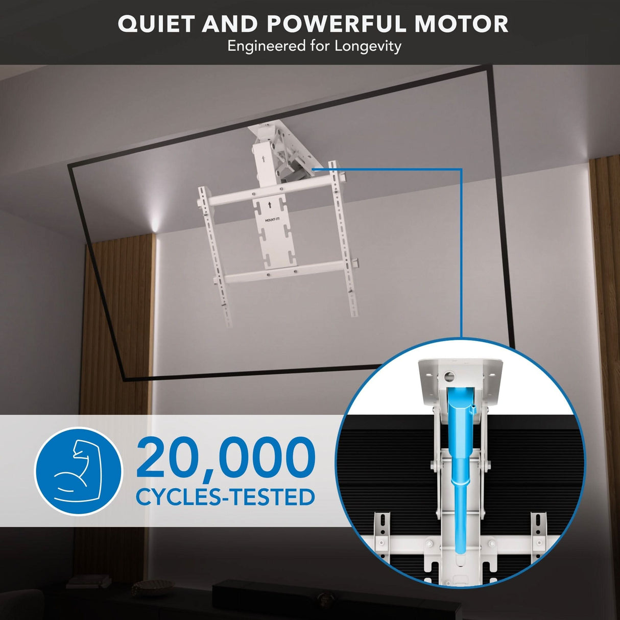 TV Mount - Motorized Ceiling TV Mount - Mount-It! -