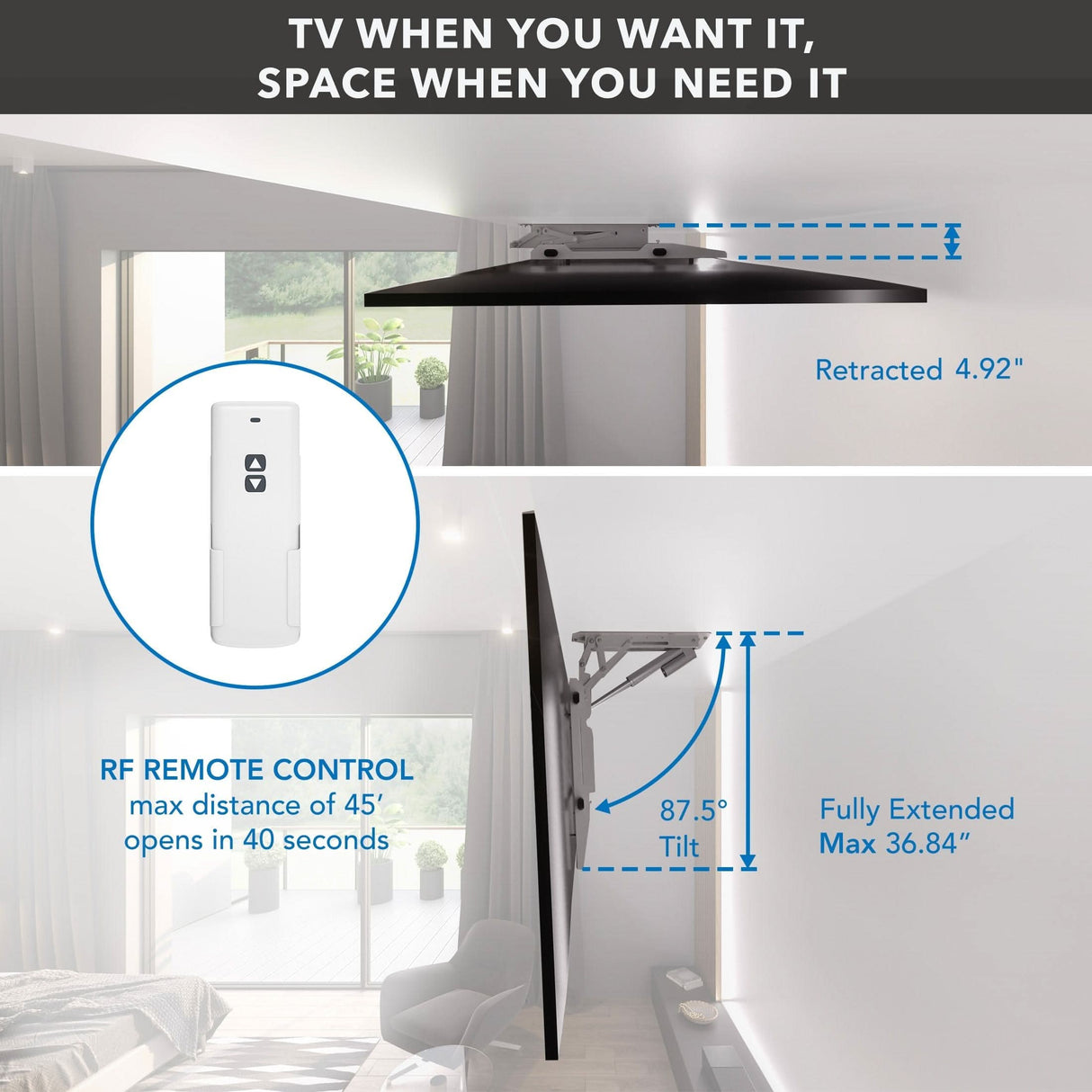 TV Mount - Motorized Ceiling TV Mount - Mount-It! -