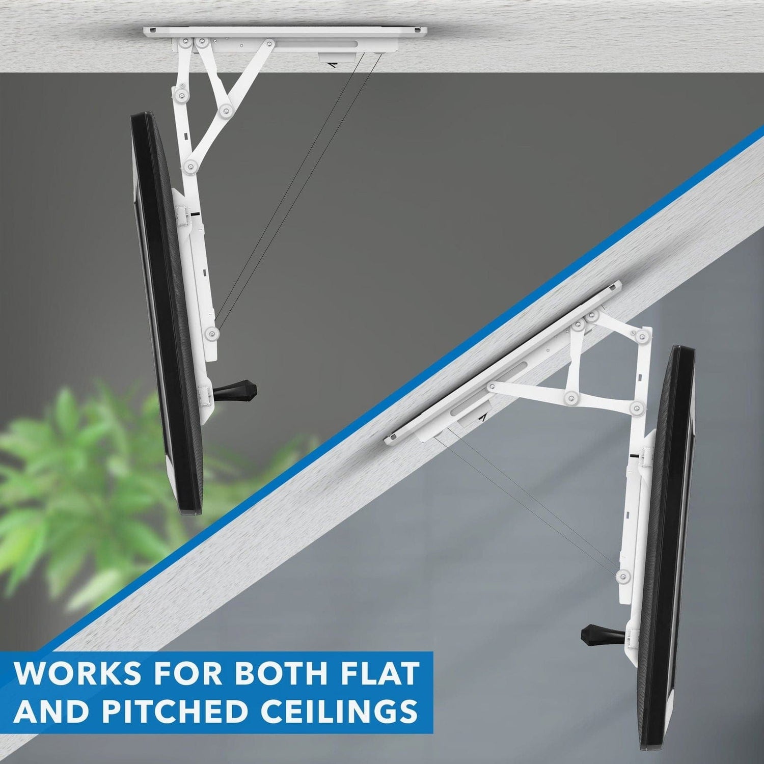 TV Mount - Motorized Ceiling TV Mount with Remote and App Controller - Mount-It! -