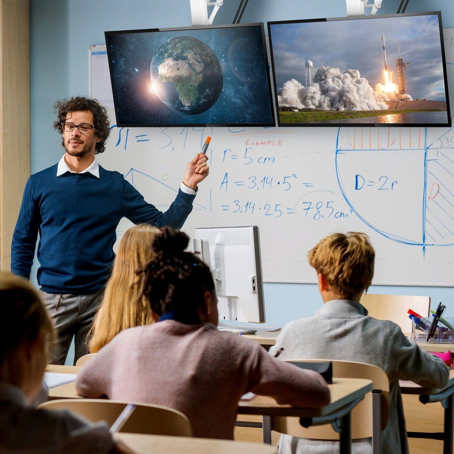 TV Mount - Motorized Ceiling TV Mount with Remote and App Controller - Mount-It! -