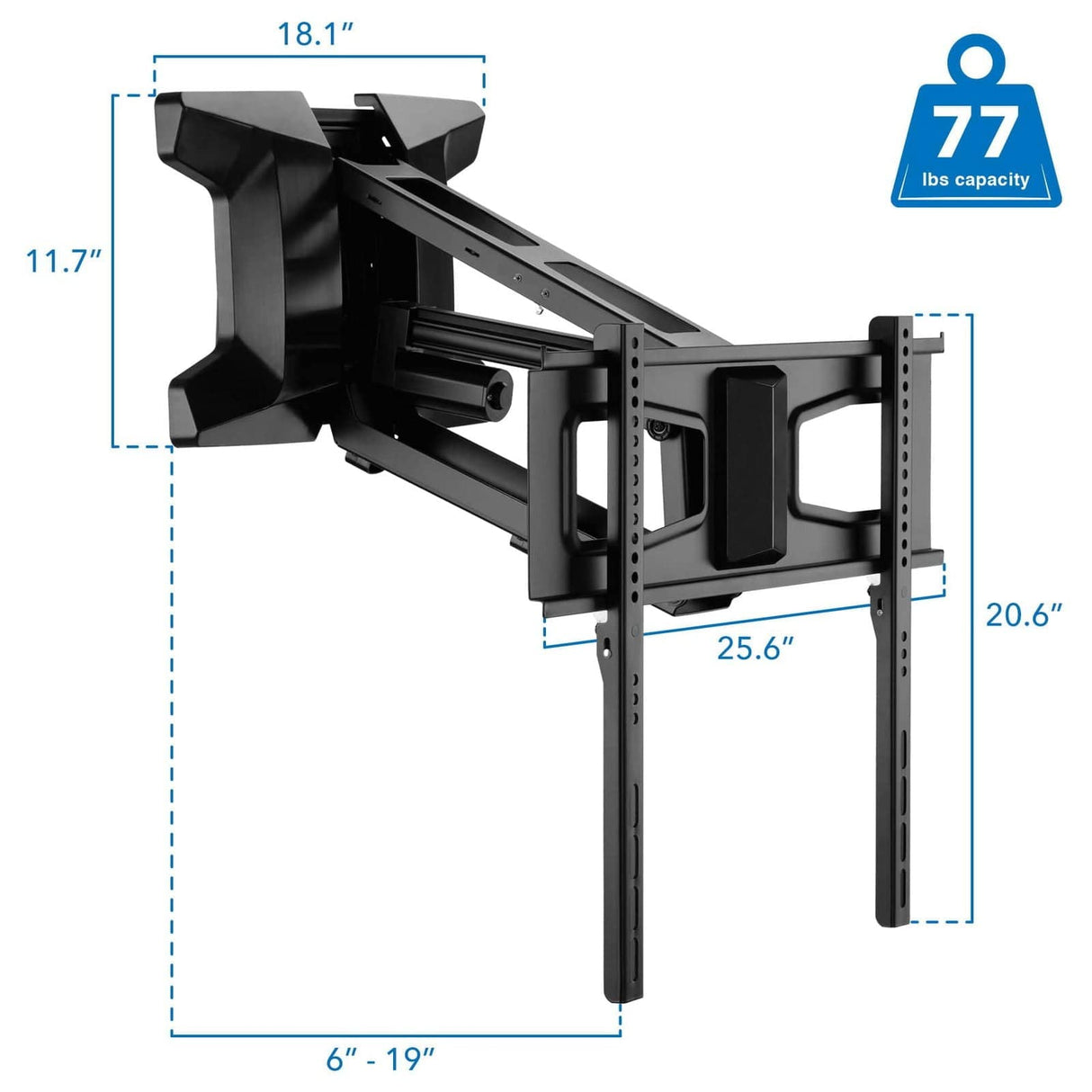 Motorized Fireplace TV Wall Mount | Fits 40-70 Inch TV Screen TV Mount - Motorized Fireplace TV Wall Mount | Fits 40-70 Inch TV Screen - Mount-It! -