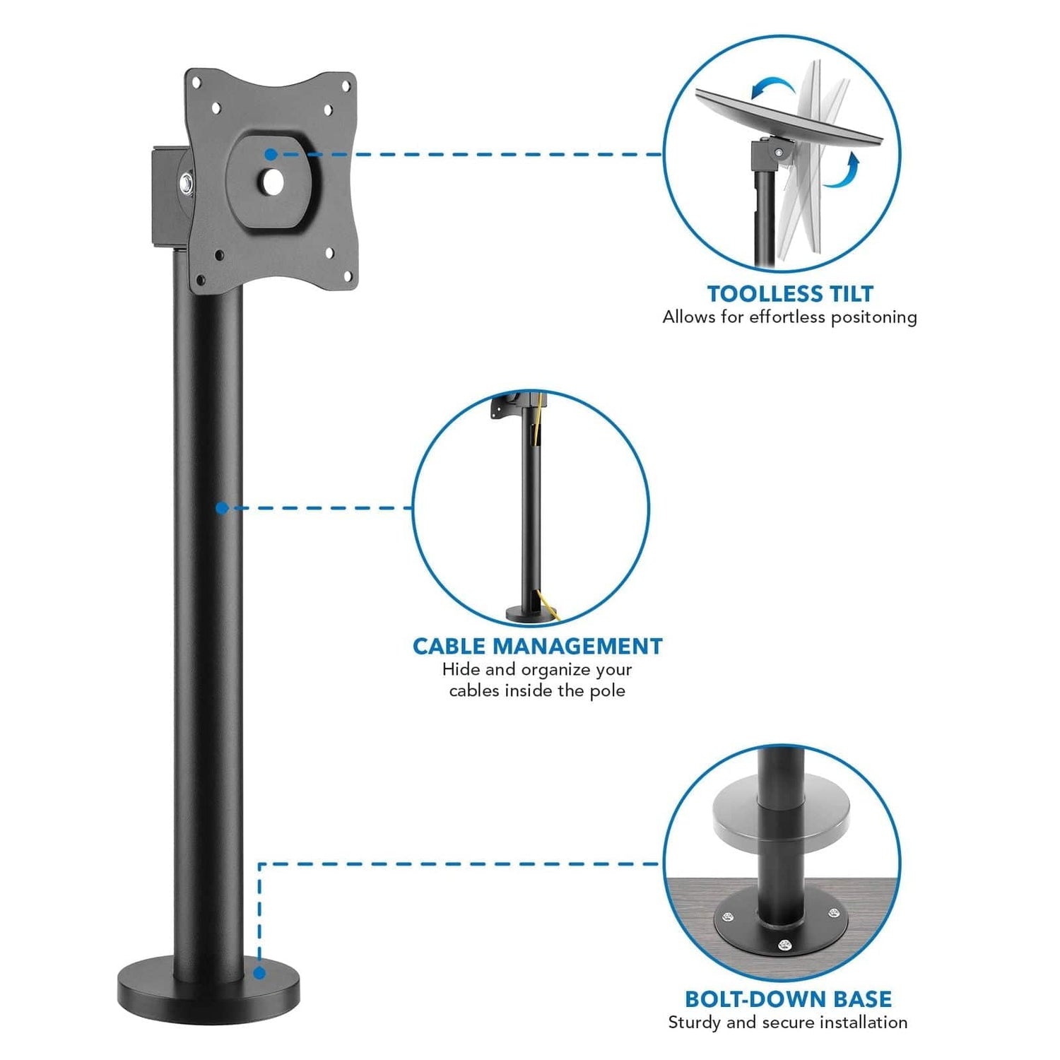 Monitor Mount - Point of Sale (POS) Monitor Mount - Mount-It! - MI-3795