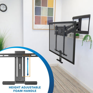 Optimal TV Height Guide: Transform Your Viewing Experience TV Mount - Pull-Down Fireplace TV Mount with Spring Arm - Mount-It! -