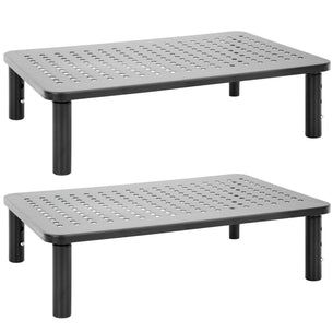 Monitor Risers - Set of 2 Adjustable Monitor Risers - Mount-It! - MI-7364 Monitor Risers - Set of 2 Adjustable Monitor Risers - Mount-It! - MI-7364