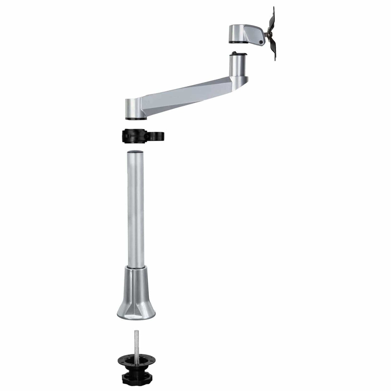 Silver Monitor Mount - Adjustable Single Monitor Desk Mount - Mount-It! - MI-32111