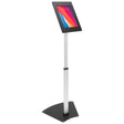 Anti-Theft Tablet Floor Stand with Height Adjustment Silver Tablet Stand - Anti-Theft Tablet Floor Stand with Height Adjustment - Mount-It! - MI-3783_G10