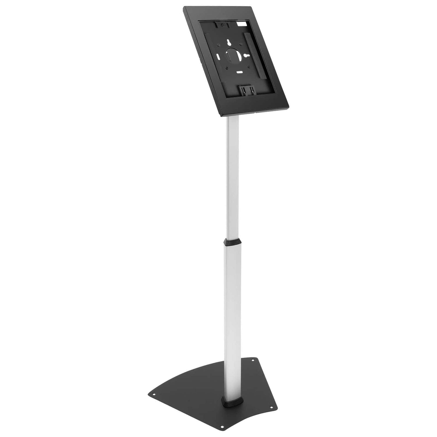 Silver Tablet Stand - Anti-Theft Tablet Floor Stand with Height Adjustment - Mount-It! - MI-3783_G10