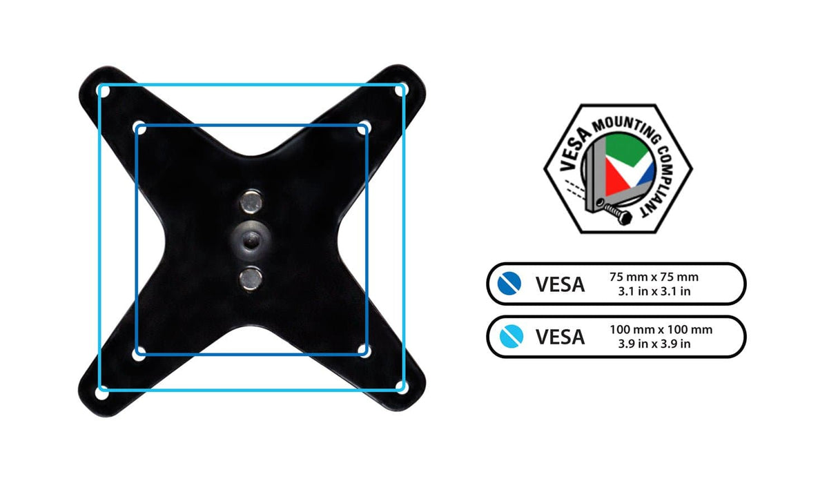 Extra-Tall Dual Spring Arm Adjustable Monitor Desk Mount Silver Monitor Mount - Extra-Tall Dual Spring Arm Adjustable Monitor Desk Mount - Mount-It! - MI-45111