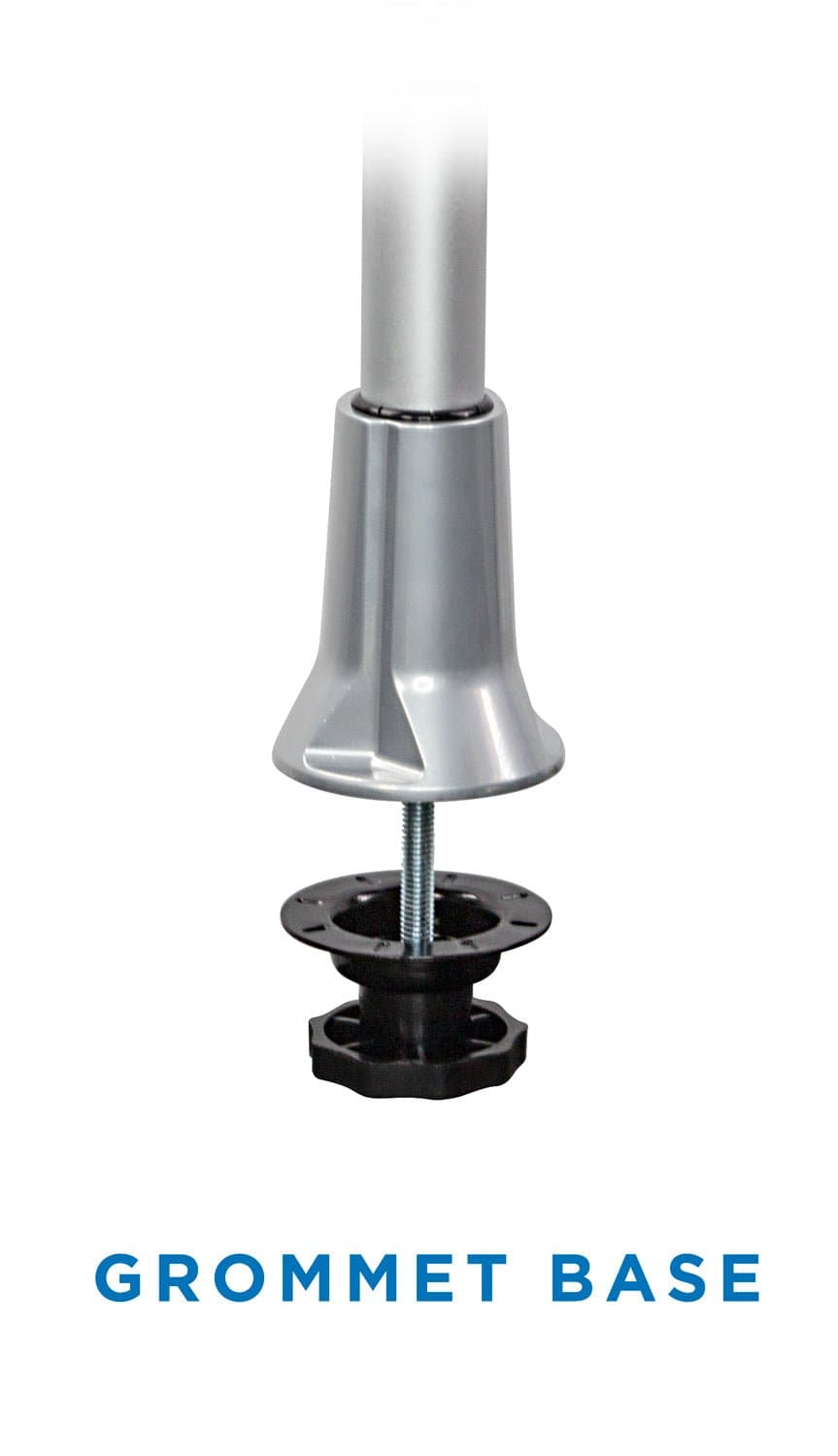 Extra-Tall Dual Spring Arm Adjustable Monitor Desk Mount Silver Monitor Mount - Extra-Tall Dual Spring Arm Adjustable Monitor Desk Mount - Mount-It! - MI-45111