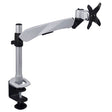 Premium Single Monitor Desk Mount Silver Monitor Mount - Premium Single Monitor Desk Mount - Mount-It! - MI-34116