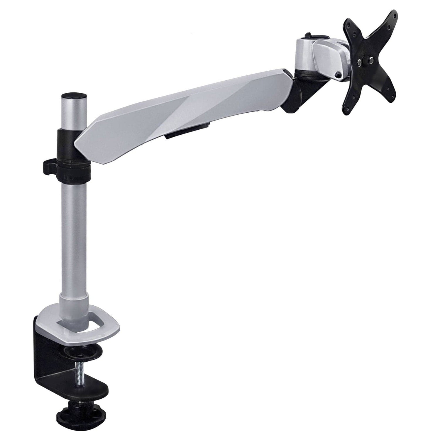 Silver Monitor Mount - Premium Single Monitor Desk Mount - Mount-It! - MI-34116