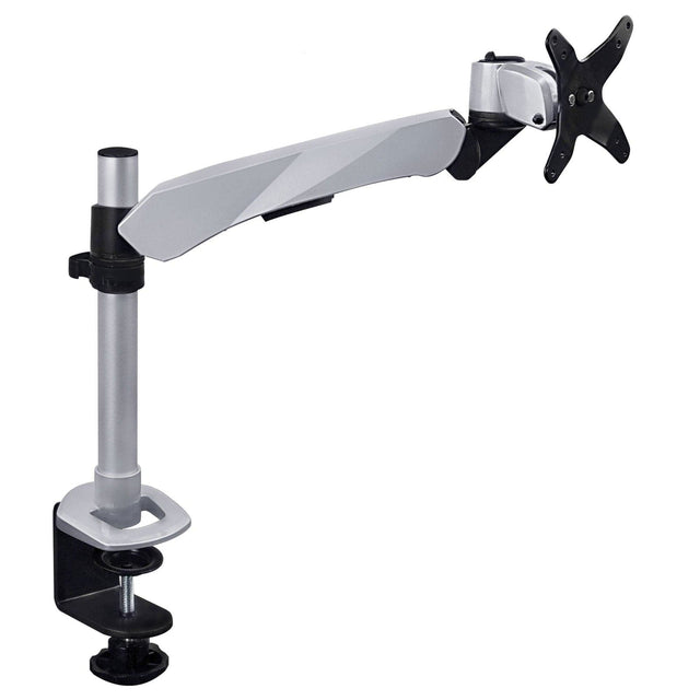 Silver Monitor Mount - Premium Single Monitor Desk Mount - Mount-It! - MI-34116