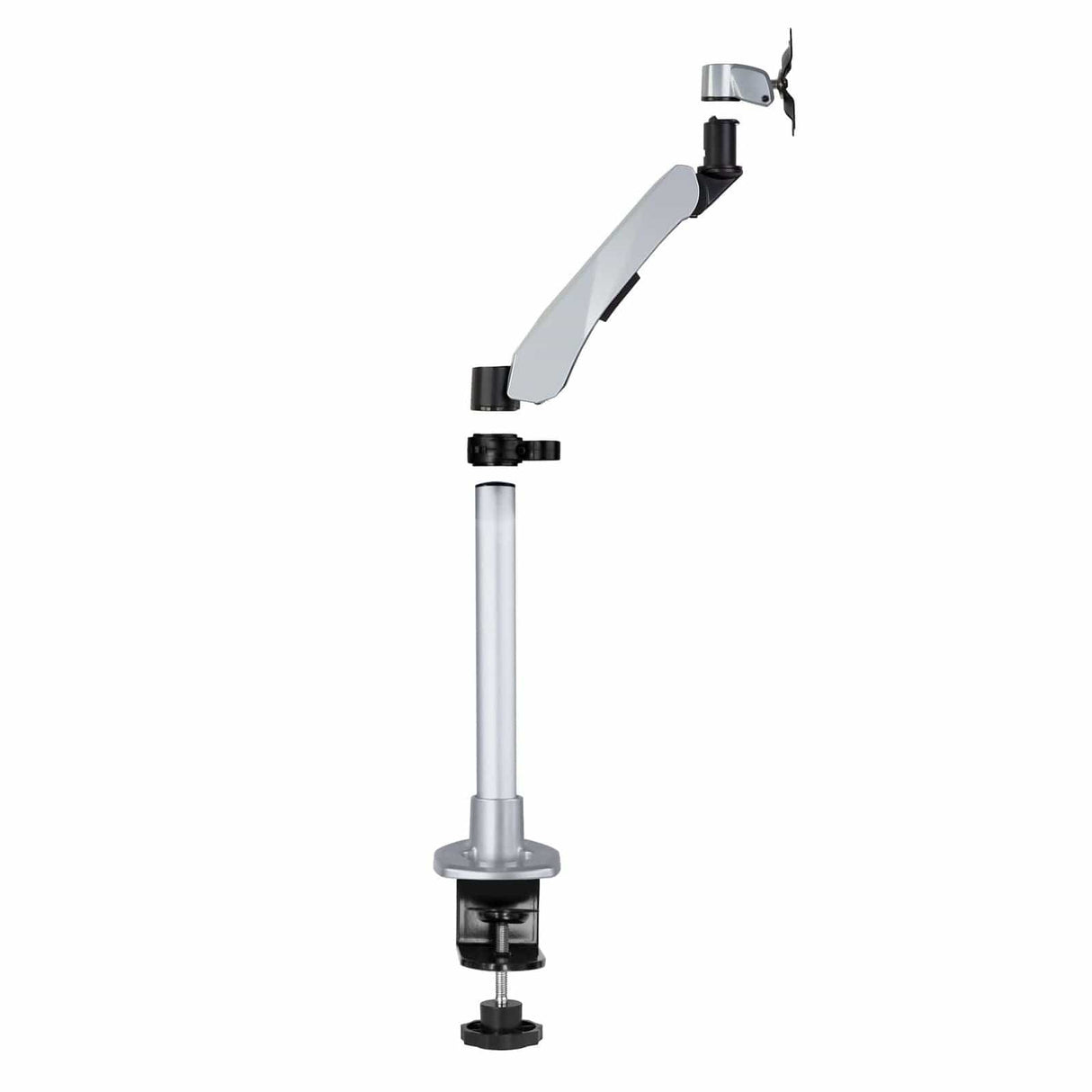 Silver Monitor Mount - Premium Single Monitor Desk Mount - Mount-It! - MI-34116