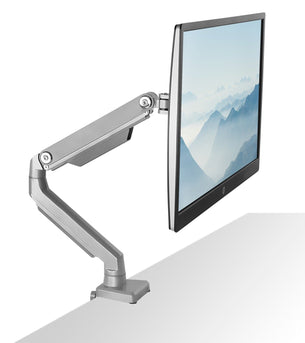 Silver Monitor Mount - Single Monitor Desk Mount - Mount-It! - MI-2761 Silver Monitor Mount - Single Monitor Desk Mount - Mount-It! - MI-2761